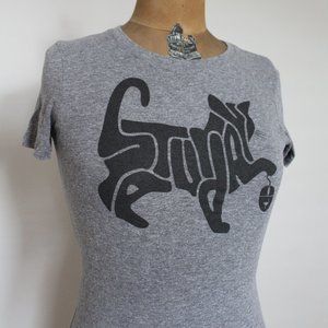 Cotton blend Caturday Tshirt by Chive Tees